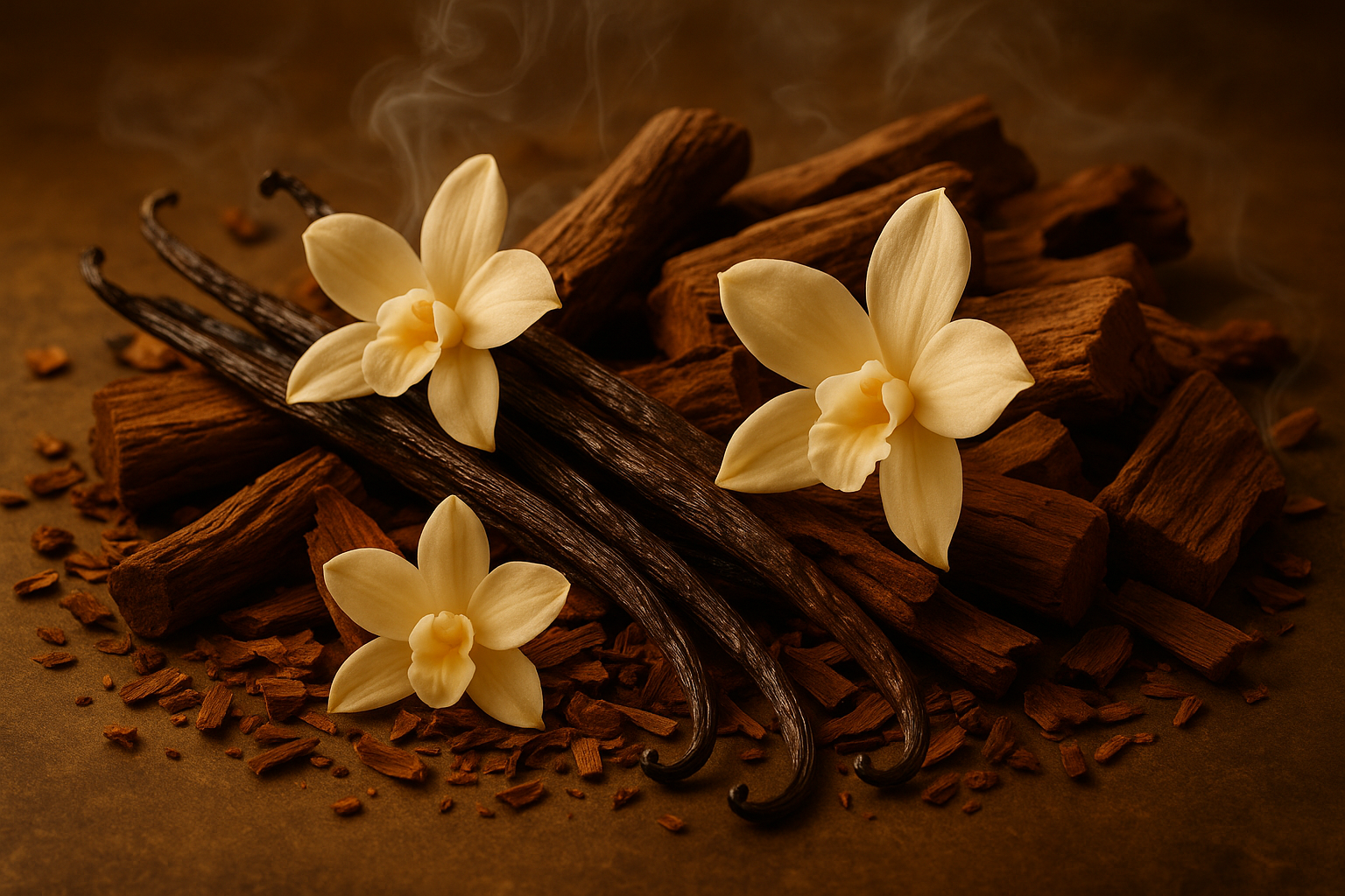 create image of vanilla musk and sandalwood