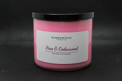 Rose & Cedarwood Candle