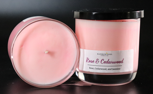 Rose & Cedarwood Candle